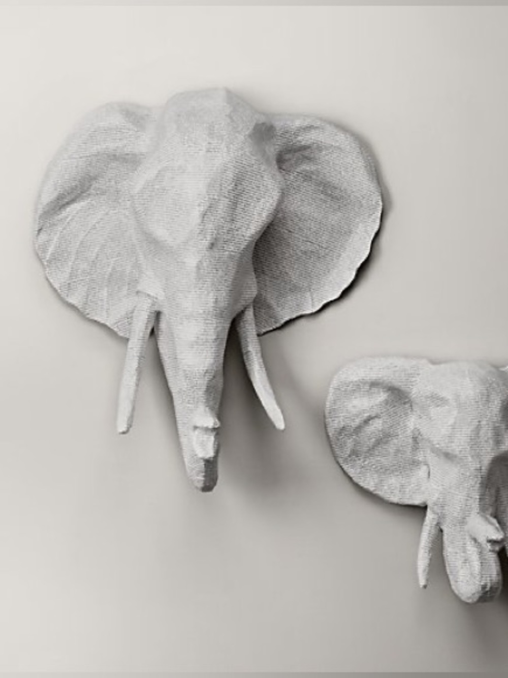 Restoration Hardware Paper-Mâché Wall Mounted Elephant, Antelope, Giraffe. - Picture 4 of 12